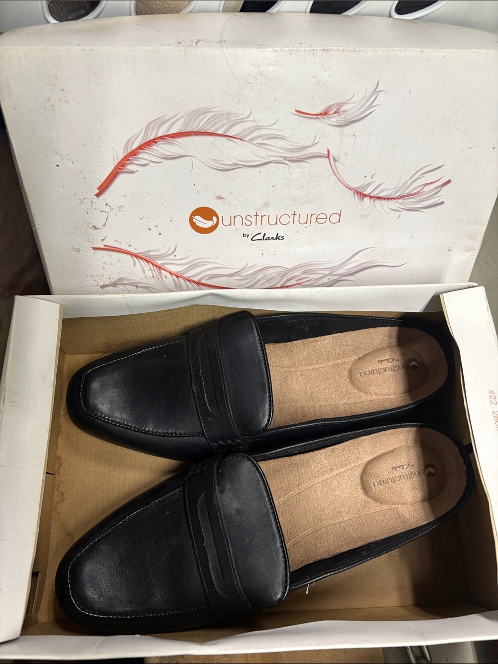 Clarks Black Leather Men’s Slip-On Loafers